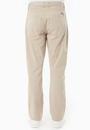 Regular-Fit Stretch Twill Trousers in Organic Cotton in beige - Ecomarket.com