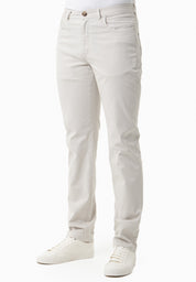 Regular-Fit Stretch Twill Trousers in Organic Cotton in light grey - Ecomarket.com