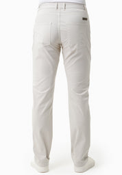 Regular-Fit Stretch Twill Trousers in Organic Cotton in light grey - Ecomarket.com