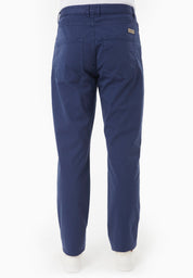Regular-Fit Stretch Twill Trousers in Organic Cotton in navy - Ecomarket.com
