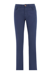 Regular-Fit Stretch Twill Trousers in Organic Cotton in navy - Ecomarket.com