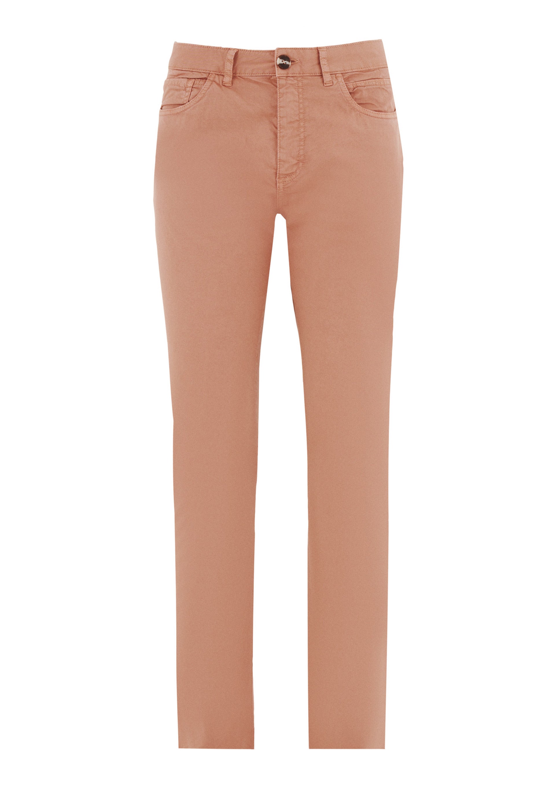 Regular-Fit Stretch Twill Trousers in Organic Cotton in tan - Ecomarket.com