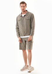 Organic Cotton Stretch Shirt Jacket - Ecomarket.com