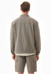 Organic Cotton Stretch Shirt Jacket - Ecomarket.com
