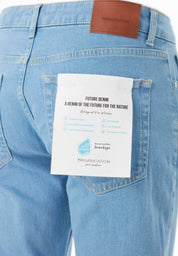 Regular Fit Jeans in Organic Cotton Stretch Denim light wash - Ecomarket.com