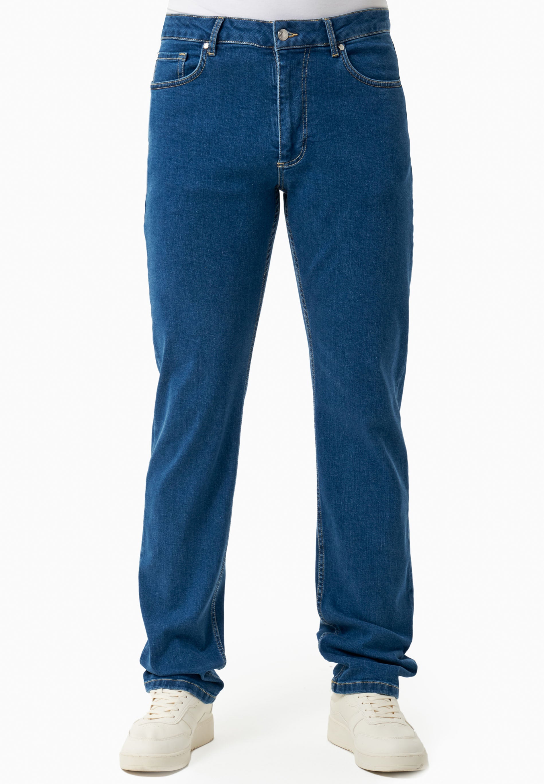 Regular Fit Jeans in Organic Cotton Stretch Denim medium wash - Ecomarket.com