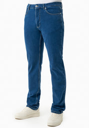 Regular Fit Jeans in Organic Cotton Stretch Denim medium wash - Ecomarket.com