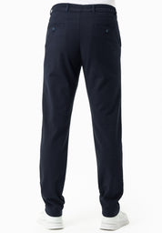 Regular-Fit Stretch Twill Trousers in Organic Cotton dark navy - Ecomarket.com