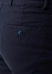 Regular-Fit Stretch Twill Trousers in Organic Cotton dark navy - Ecomarket.com