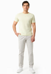 Regular-Fit Stretch Twill Trousers in Organic Cotton light grey - Ecomarket.com