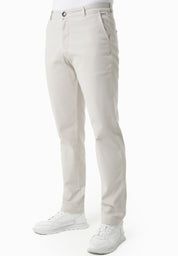 Regular-Fit Stretch Twill Trousers in Organic Cotton light grey - Ecomarket.com