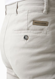 Regular-Fit Stretch Twill Trousers in Organic Cotton light grey - Ecomarket.com