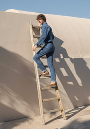 Organic Cotton Denim Shirt with Low-Impact Medium Wash - Ecomarket.com
