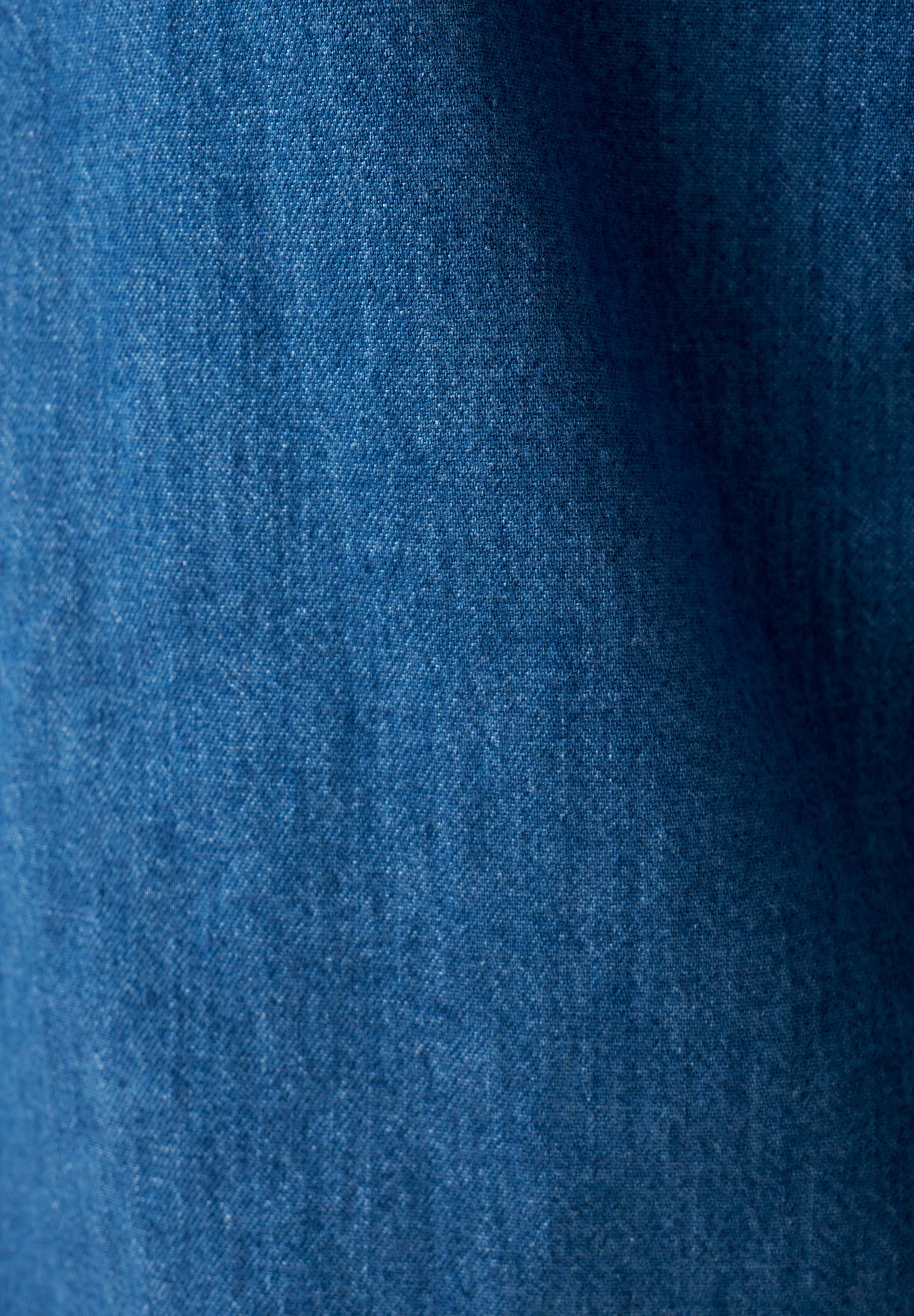 Organic Cotton Denim Shirt with Low-Impact Medium Wash - Ecomarket.com