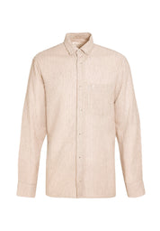 Organic Cotton & Linen Shirt with Button-Down Collar - Ecomarket.com