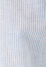 Yarn-Dyed Shirt in Organic Cotton & Linen in blue & white - Ecomarket.com