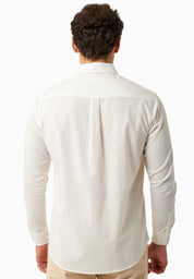 Long-Sleeved Shirt in Organic Cotton & Linen in white - Ecomarket.com