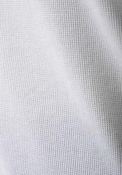 Waffle-Textured Polo Shirt in Organic Cotton white - Ecomarket.com
