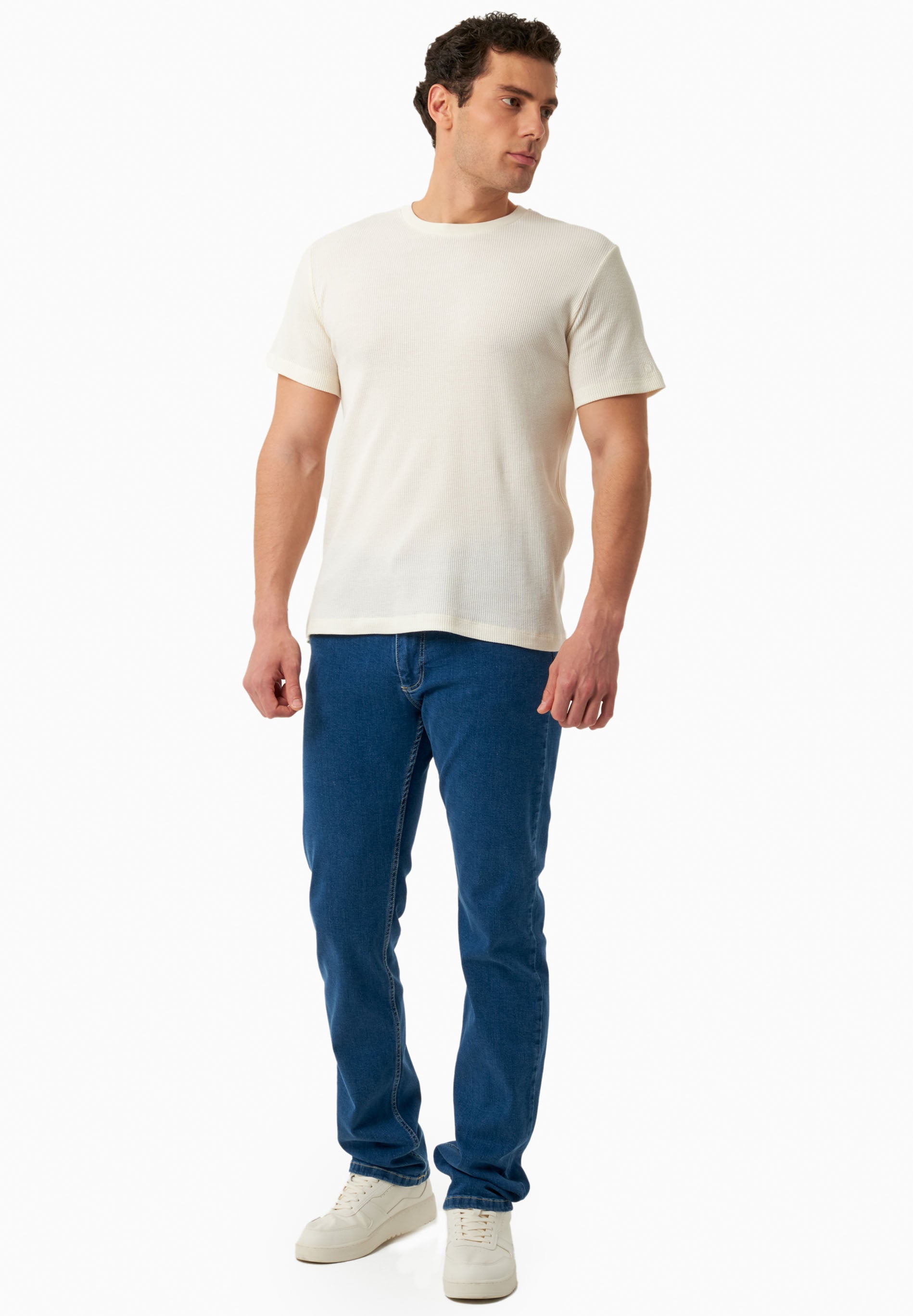 Waffle T-Shirt in 100% Organic Cotton in natural - Ecomarket.com