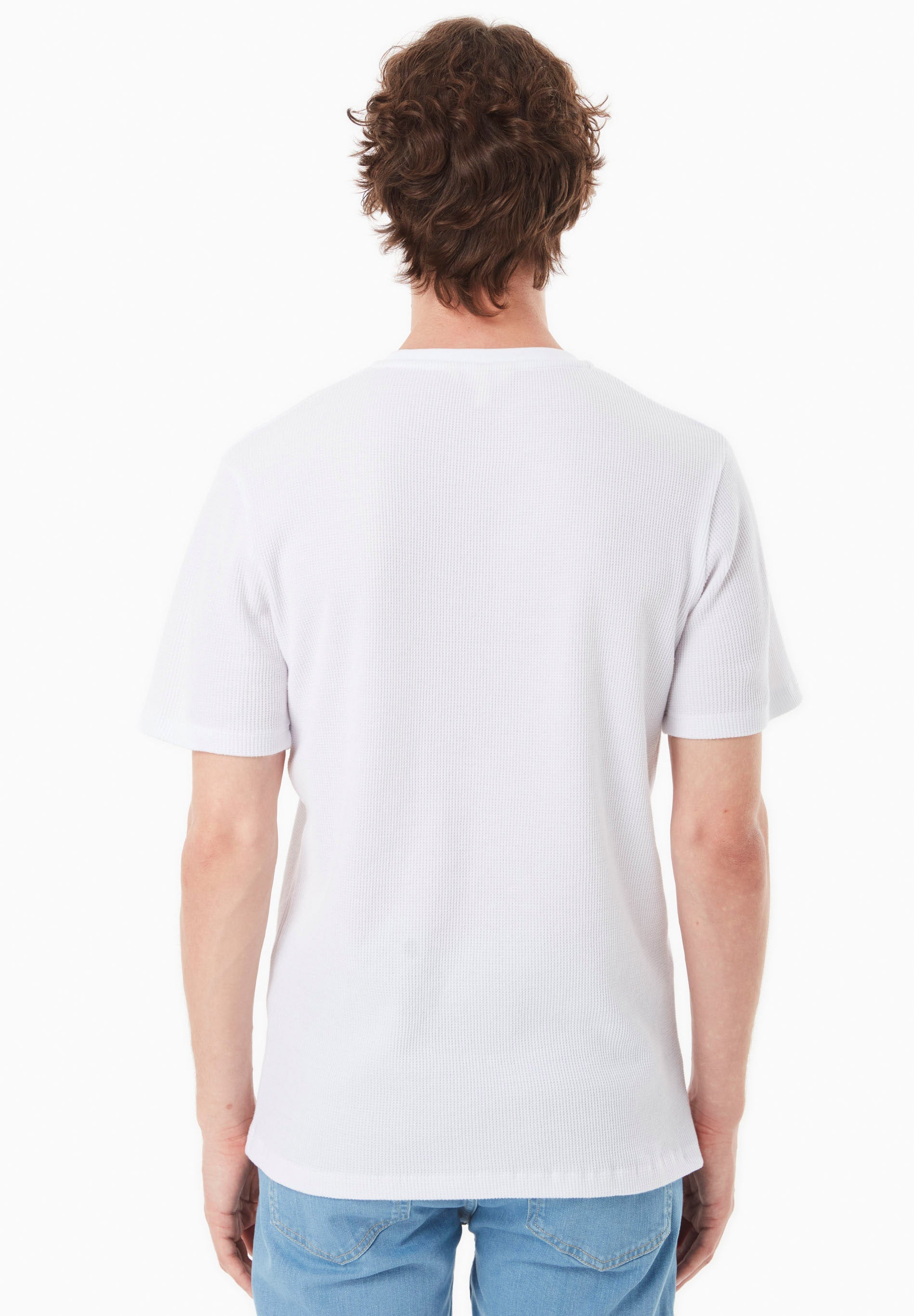 Waffle T-Shirt in 100% Organic Cotton in white - Ecomarket.com