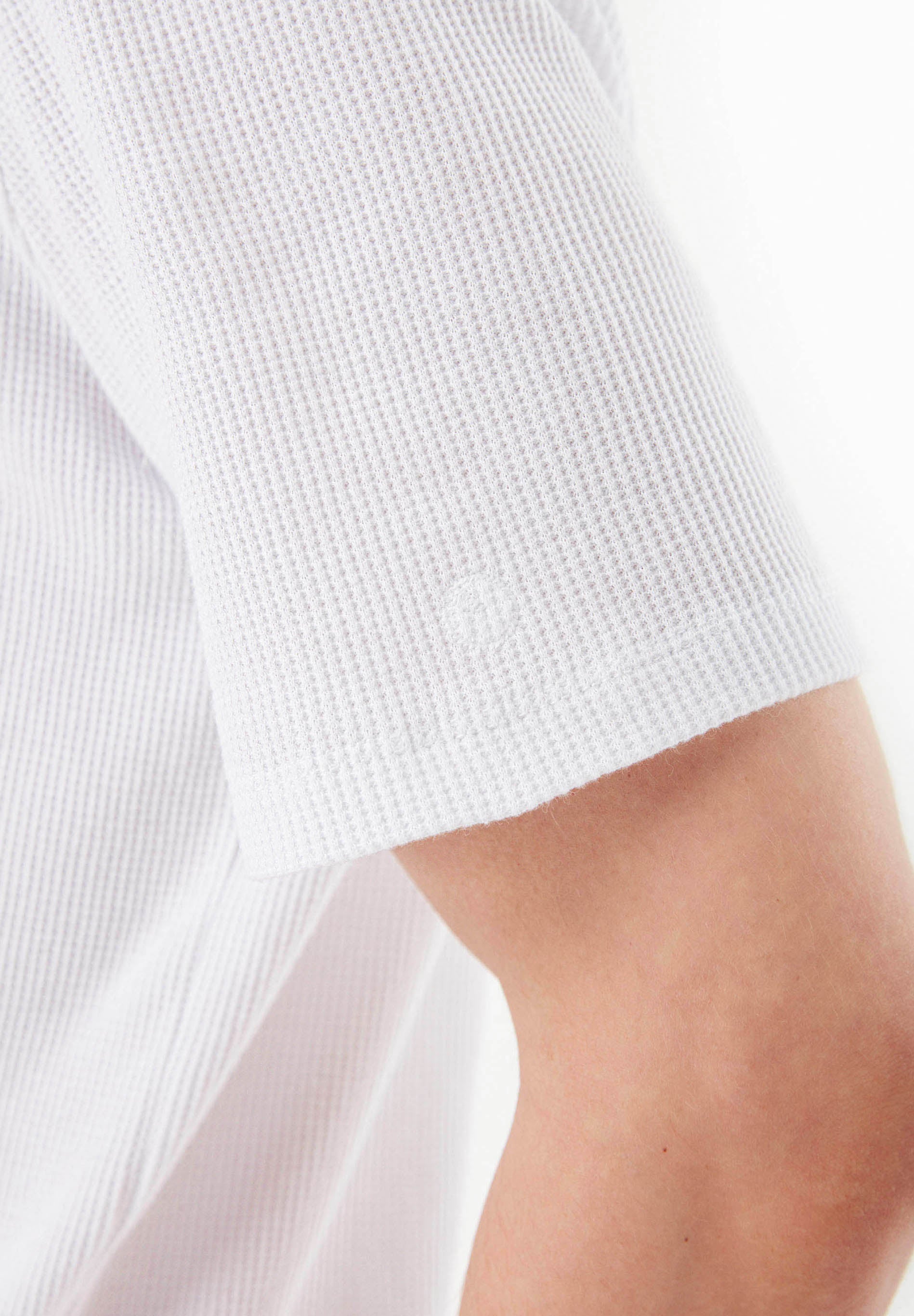 Waffle T-Shirt in 100% Organic Cotton in white - Ecomarket.com