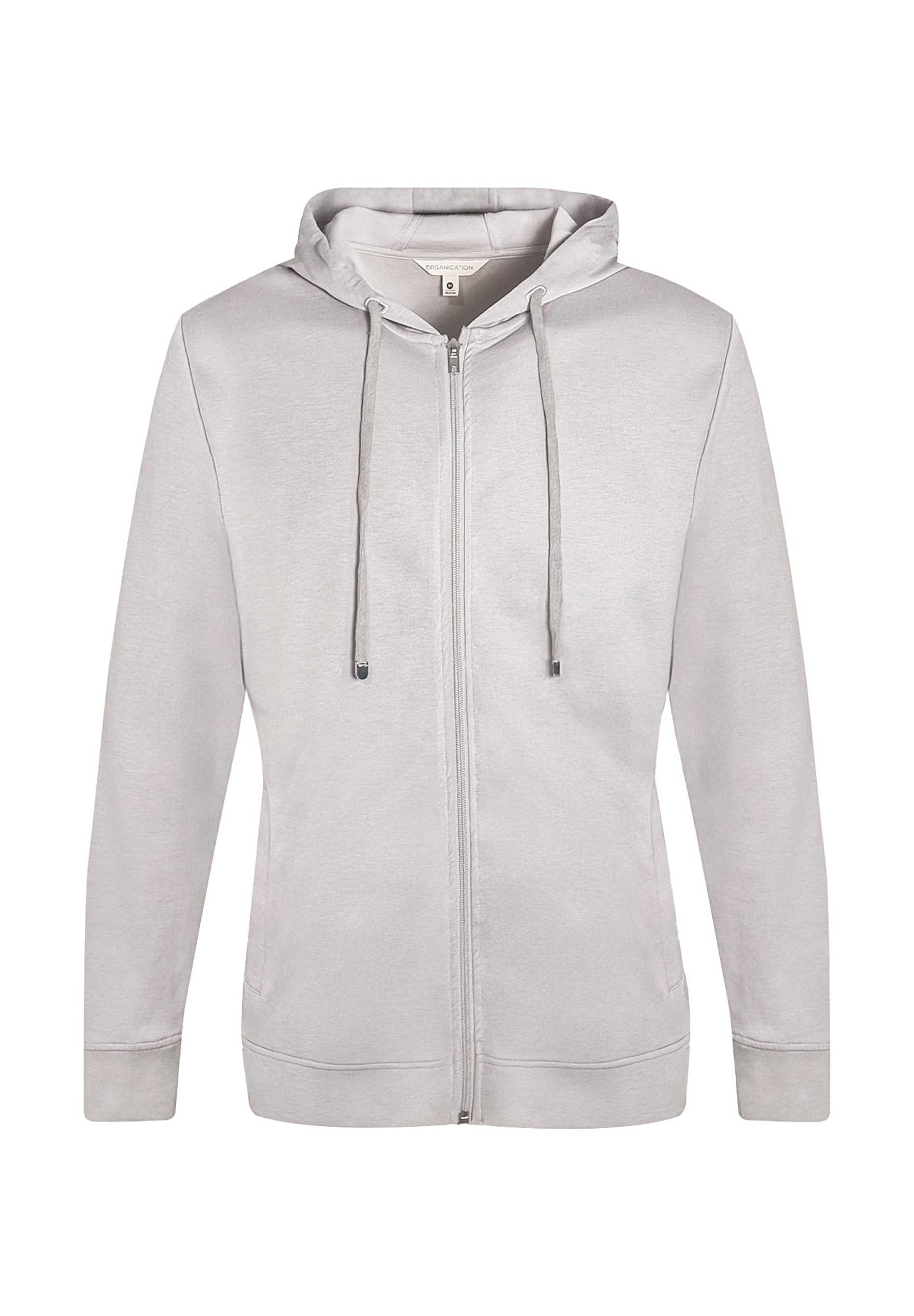 Sweat Jacket in TENCEL™ Modal & Organic Cotton in light grey - Ecomarket.com