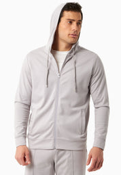 Sweat Jacket in TENCEL™ Modal & Organic Cotton in light grey - Ecomarket.com