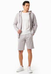 Sweat Jacket in TENCEL™ Modal & Organic Cotton in light grey - Ecomarket.com
