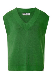 SANDER - Cotton Tencel Vest - Jungle Green - Ecomarket.com