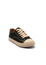 Marley Classic Hemp Vegan Low-Top Sneakers - Black+White - Ecomarket.com