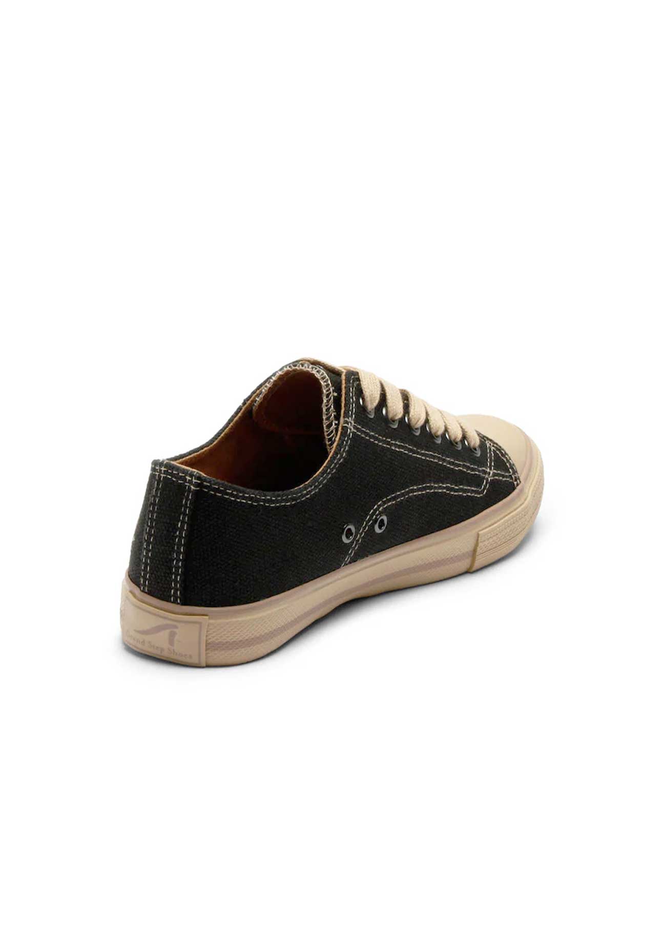 Marley Classic Hemp Vegan Low-Top Sneakers - Black+White - Ecomarket.com