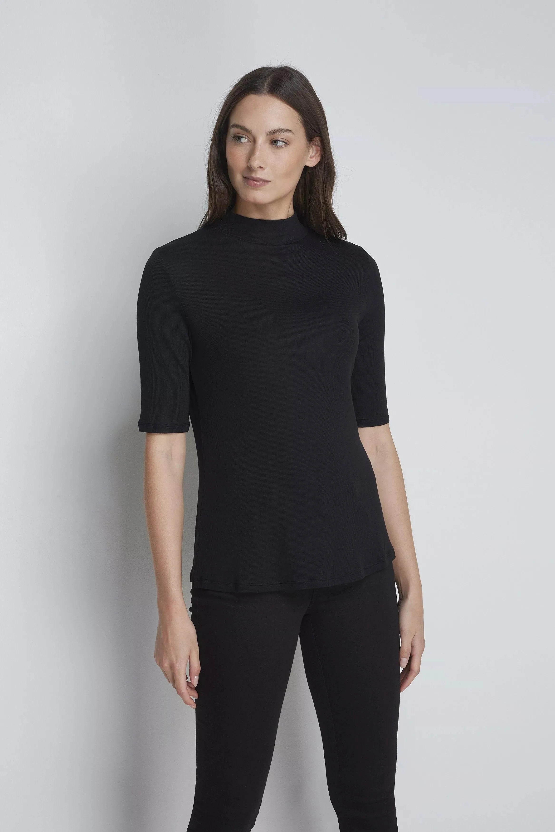 Mock Neck Micro Modal Top - Ecomarket.com