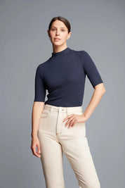 Mock Neck Micro Modal Top - Ecomarket.com
