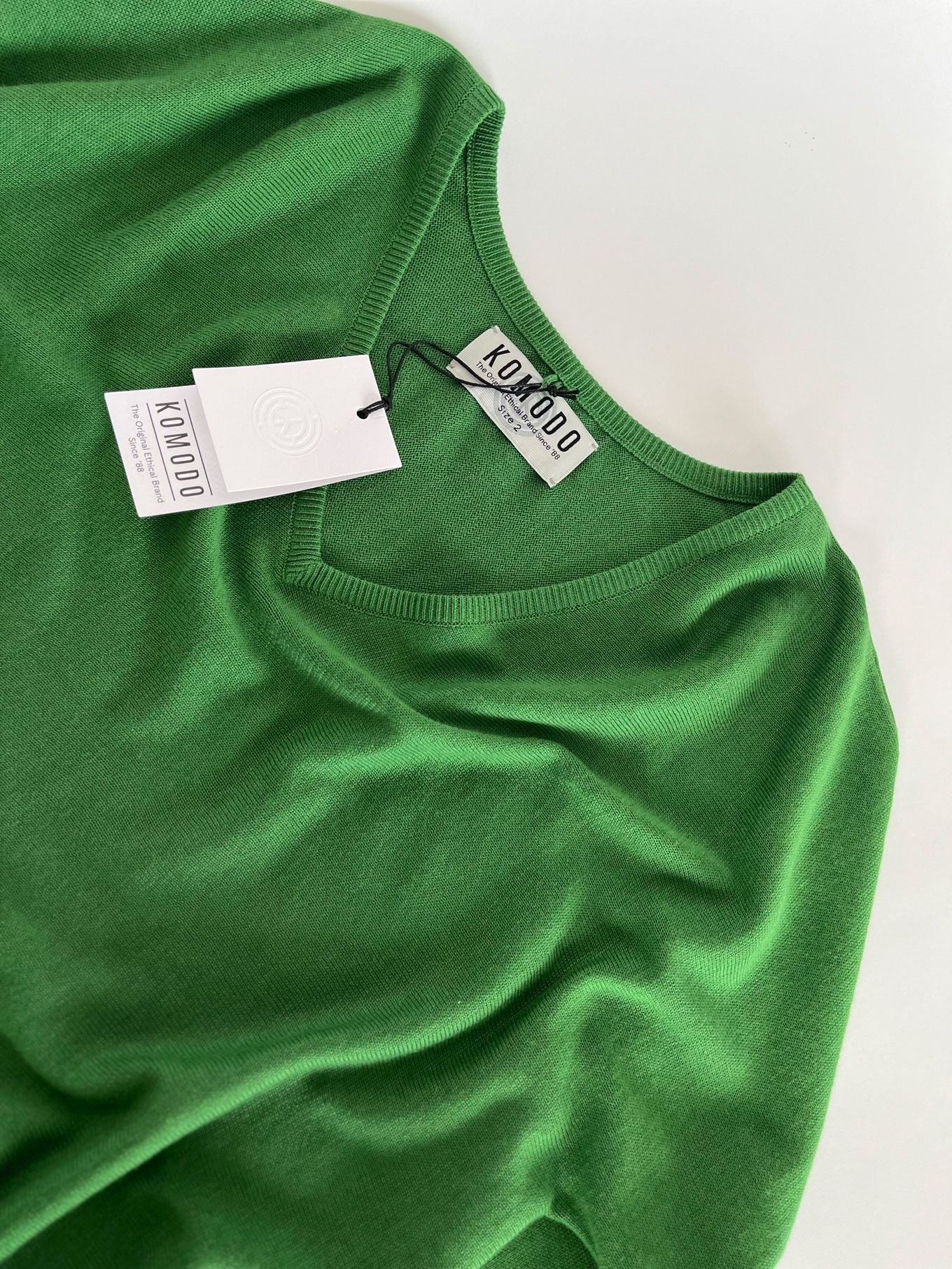 CLOVER - Cotton Tencel Sweater - Jungle Green - Ecomarket.com
