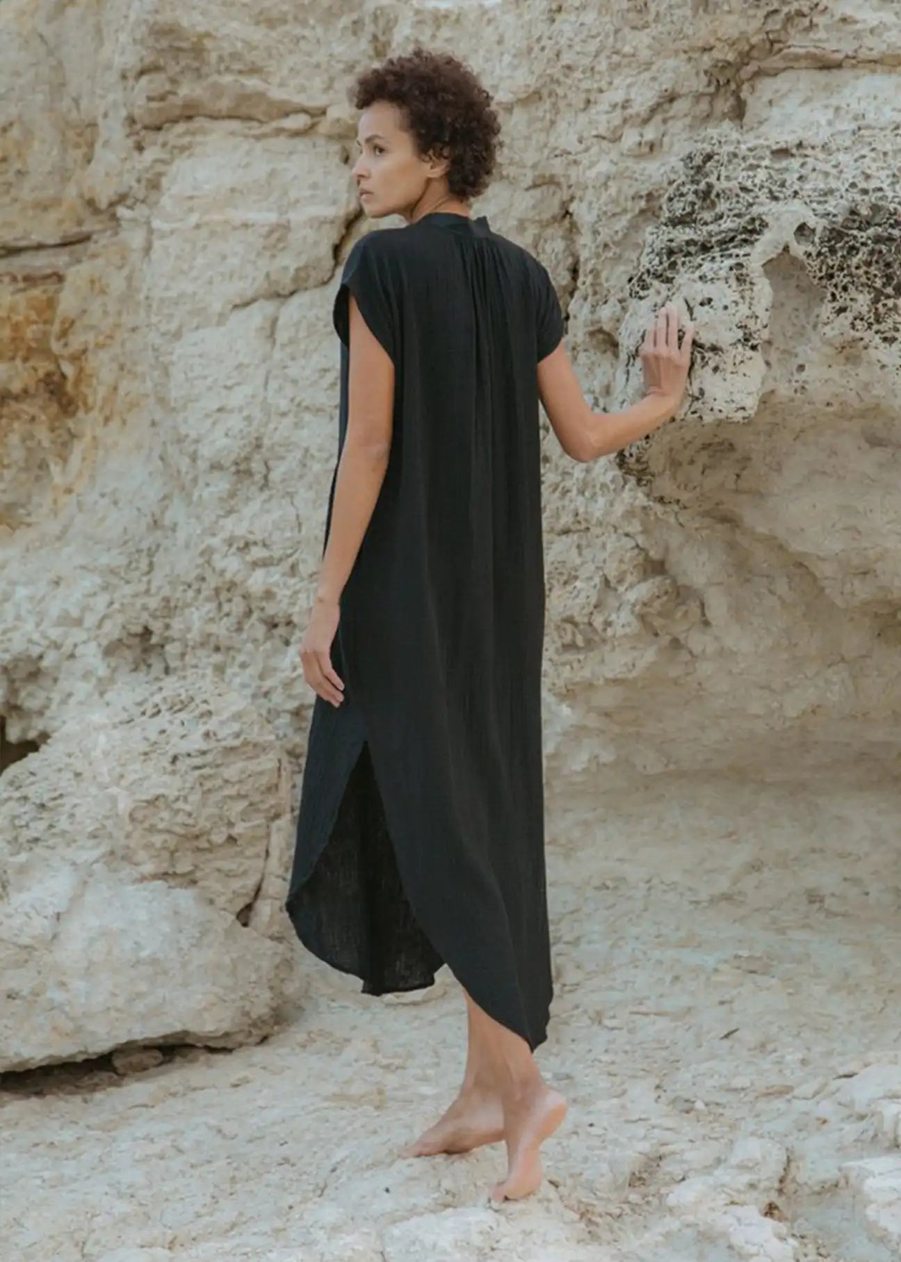 NESPRER Organic Cotton Shirt Dress - Ecomarket.com