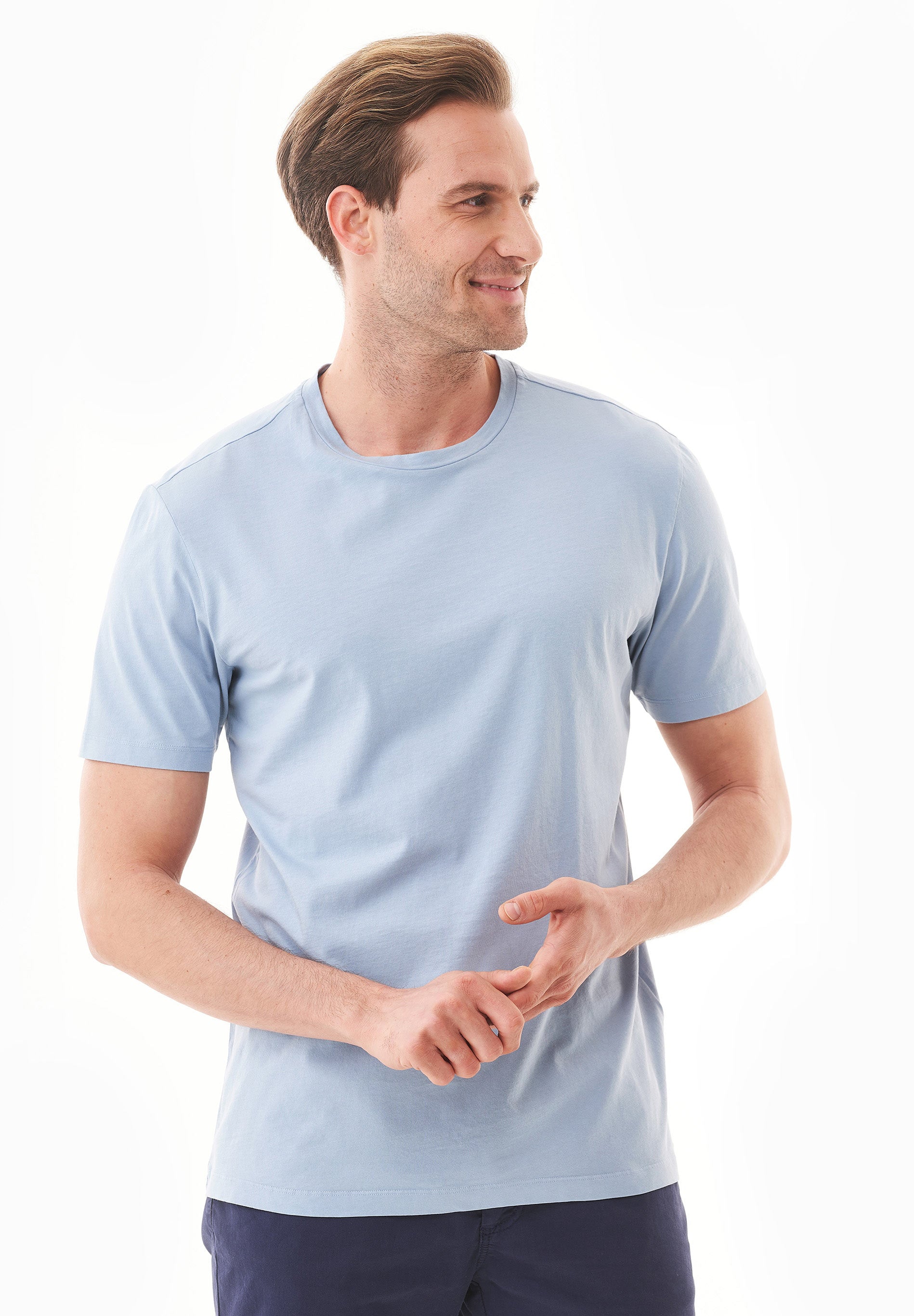 Natural Dye T-Shirt in 100% Organic Cotton in indigo plant - Ecomarket.com