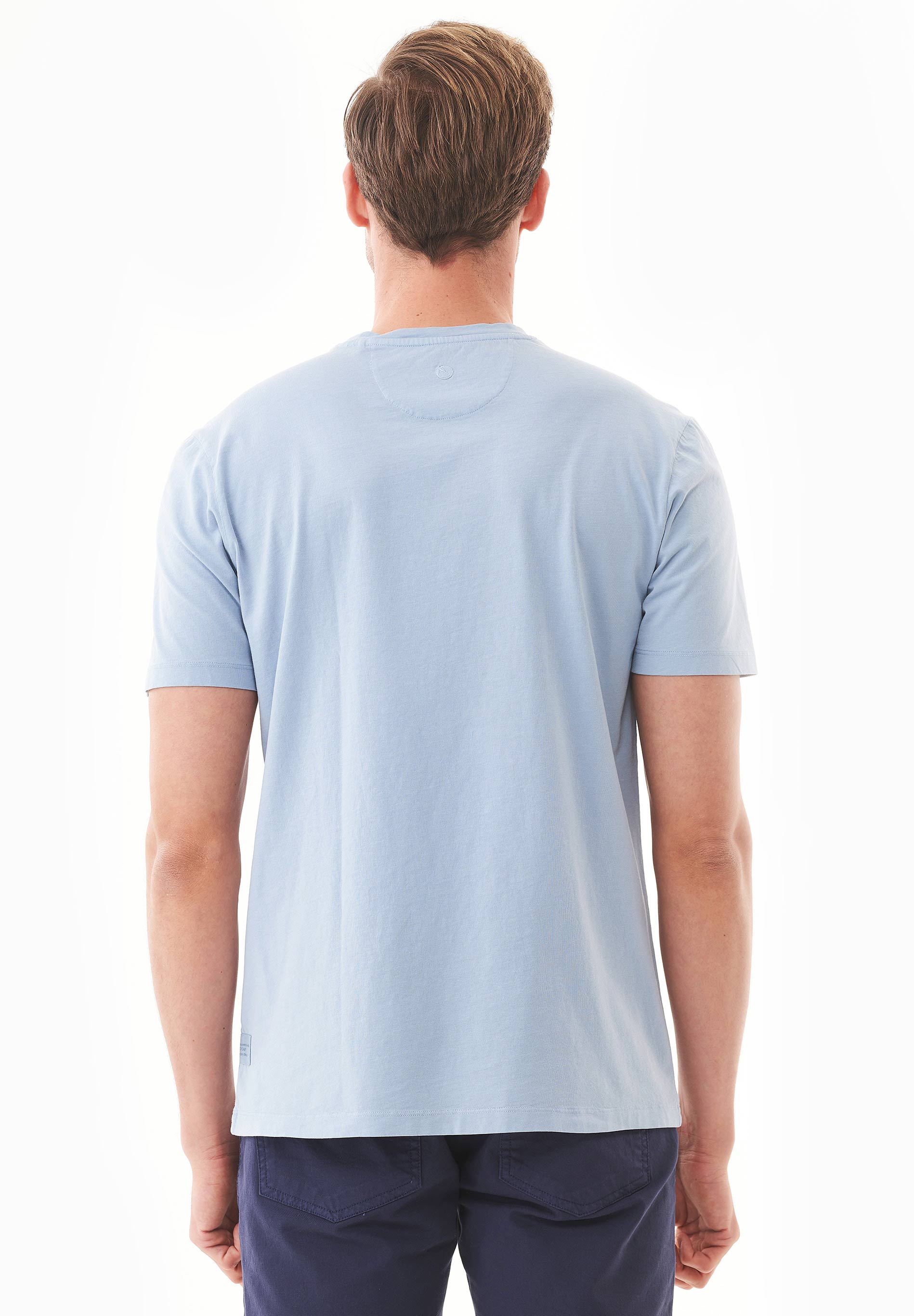 Natural Dye T-Shirt in 100% Organic Cotton in indigo plant - Ecomarket.com