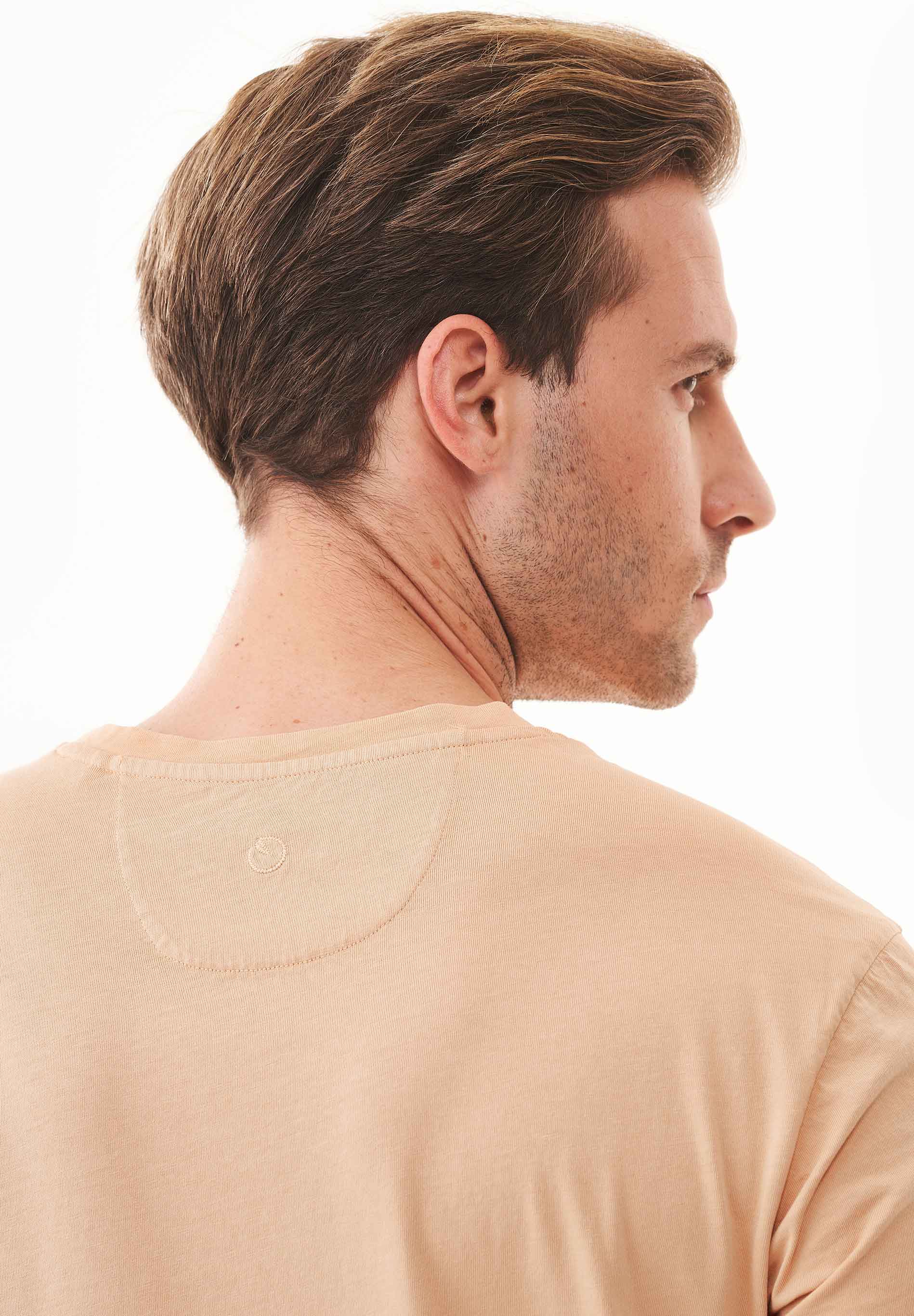 Natural Dye T-Shirt in 100% Organic Cotton in onion skin - Ecomarket.com