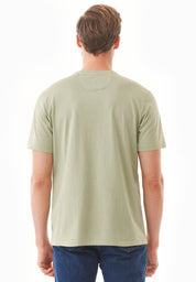 Natural Dye T-Shirt in 100% Organic Cotton in dark white mulberry leaves - Ecomarket.com