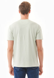 Natural Dye T-Shirt in 100% Organic Cotton in white mulberry leaves - Ecomarket.com