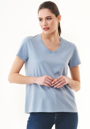 Natural Dye T-Shirt in Organic Cotton indigo plant - Ecomarket.com