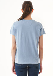 Natural Dye T-Shirt in Organic Cotton indigo plant - Ecomarket.com
