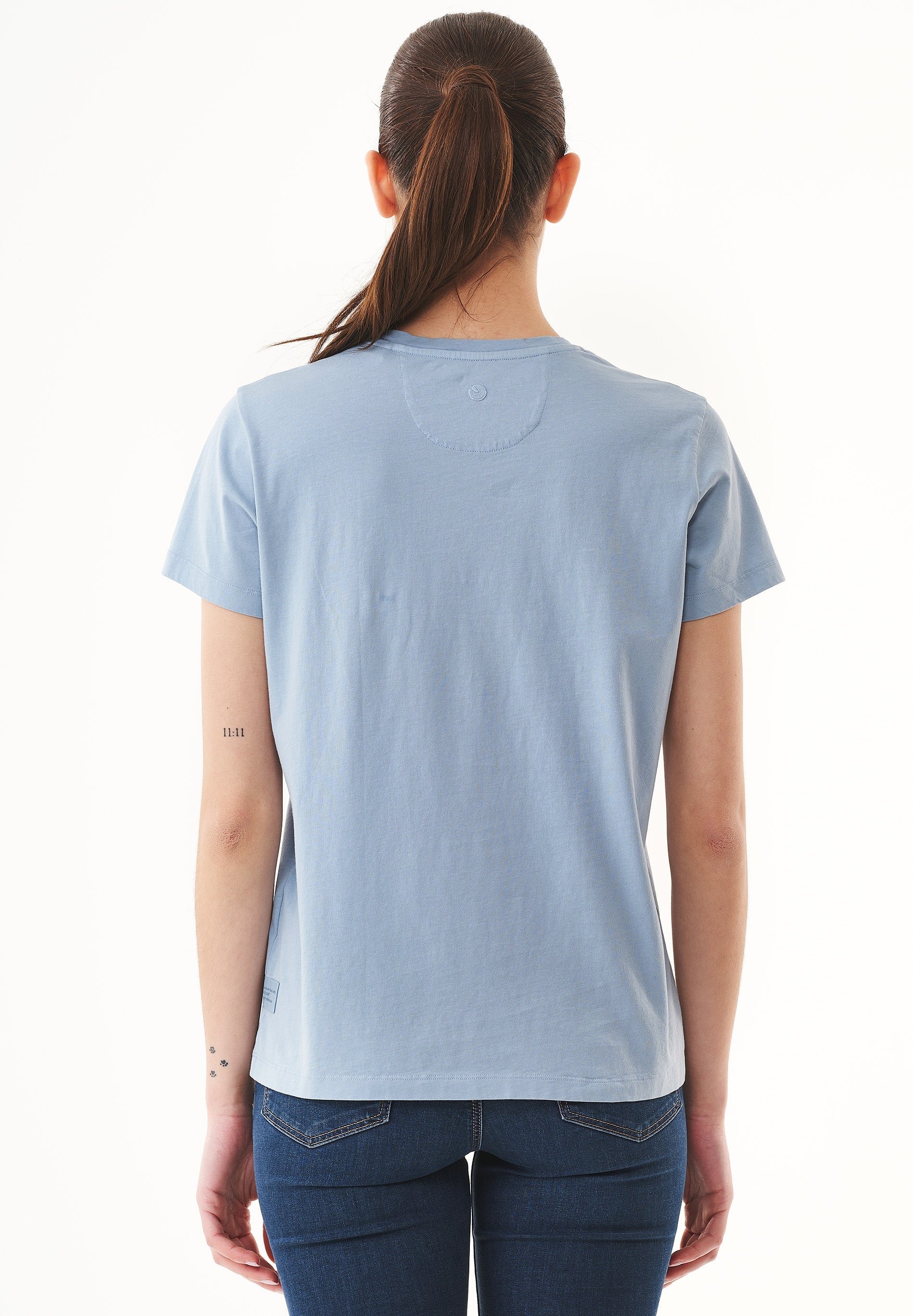 Natural Dye T-Shirt in Organic Cotton indigo plant - Ecomarket.com