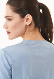 Natural Dye T-Shirt in Organic Cotton indigo plant - Ecomarket.com