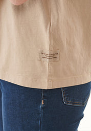 Natural Dye T-Shirt in Organic Cotton walnut husk - Ecomarket.com