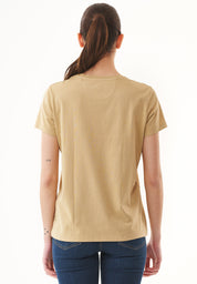 Natural Dye T-Shirt in Organic Cotton weld flower - Ecomarket.com