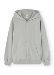 Hoodie with zipper Essential-Grey - Ecomarket.com
