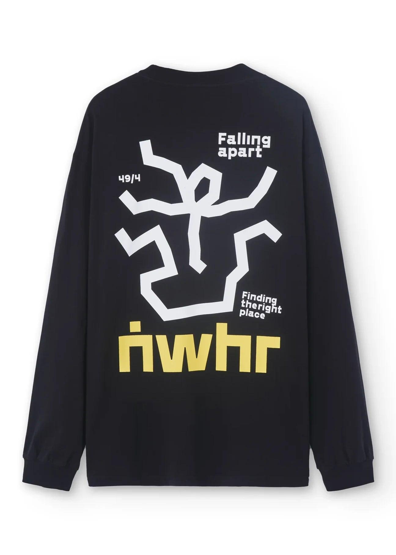 Oversized long sleeve t-shirt Falling-Apart - Ecomarket.com