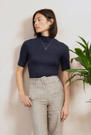 Mock Neck Micro Modal Top - Ecomarket.com