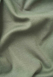 SONNIA | Cropped Ribbed Top in Organic Cotton in olive green - Ecomarket.com